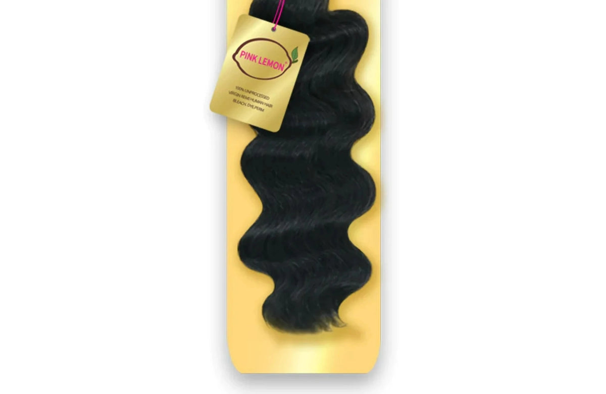 Pink Lemon 100 13a Unprocessed Virgin Human Hair 4x4 Closure Loos Supreme Hair And Beauty 