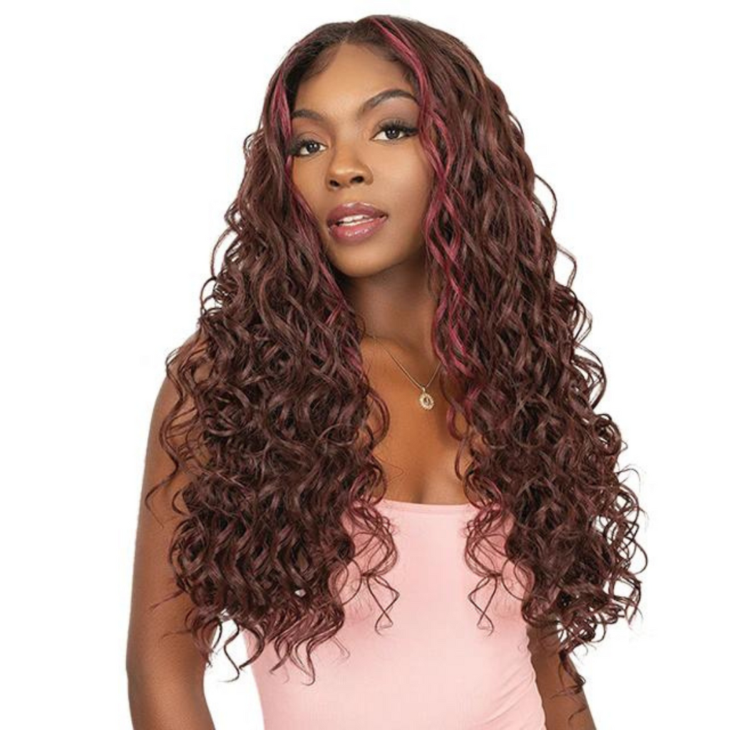 Janet Collection MELT 13x6 HD Human Hair Blend Lace Frontal Wig- HITA