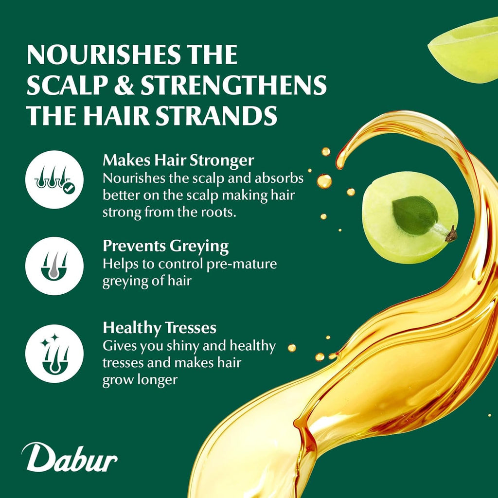 Dabur Amla Natural Hair Oil - 10.14 oz