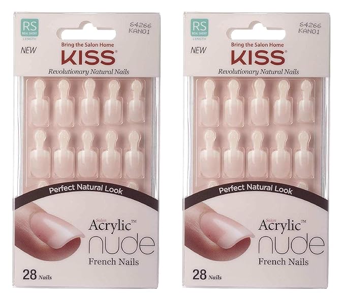 KISS Salon Acrylic Nude Nails - 28 Count - Breathtaking Style