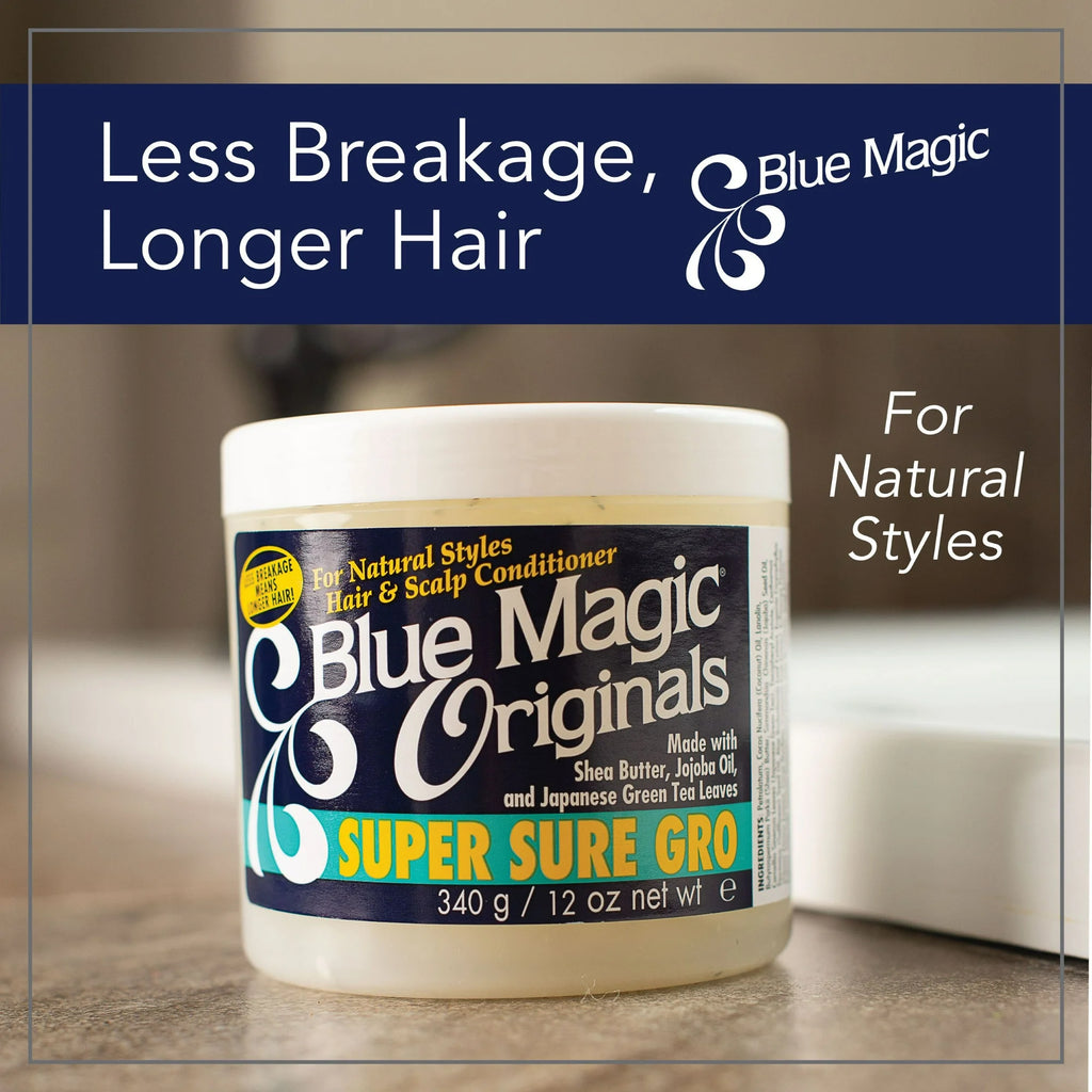 Blue Magic Originals Super Sure Gro for Natural Styles Hair & Scalp Conditioner 