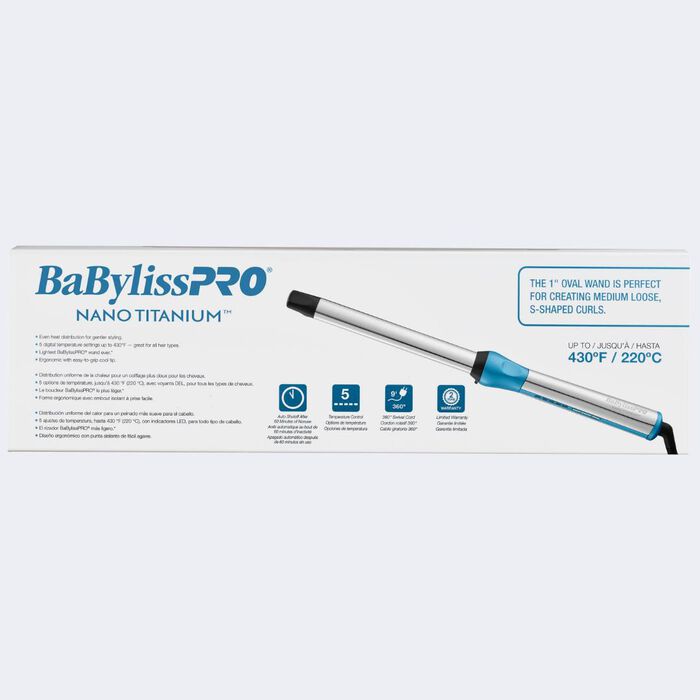 BaBylissPRO® Nano Titanium™ 1" Oval Barrel Wand