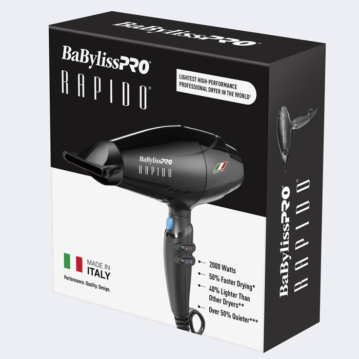 BaBylissPRO® Rapido 2000-Watt Dryer®  Black