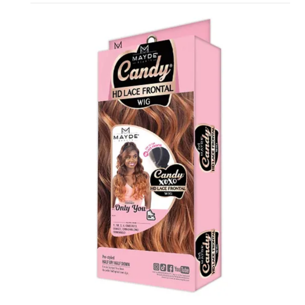 Mayde Beauty Candy XOXO Half Up Half Down HD Lace Frontal Wig