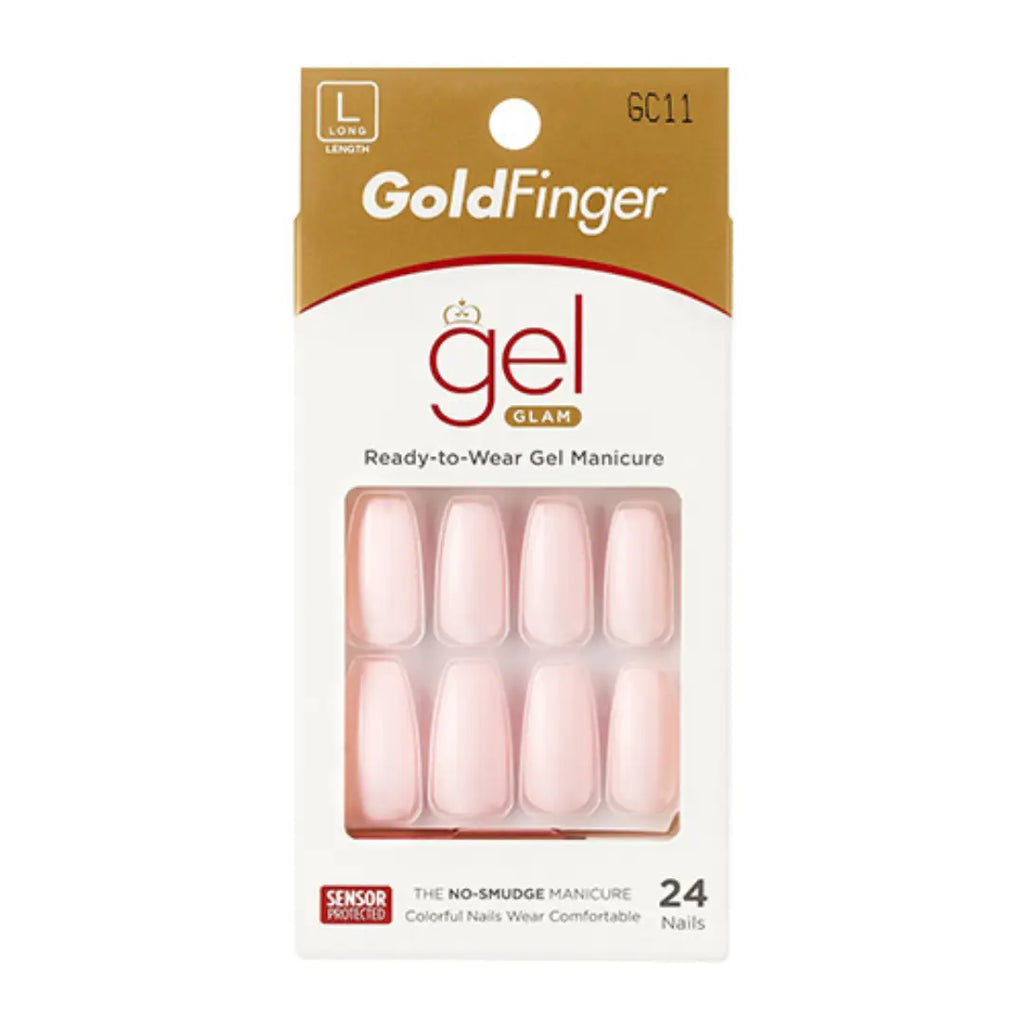 Gold Finger Gel Glam Color Nails 