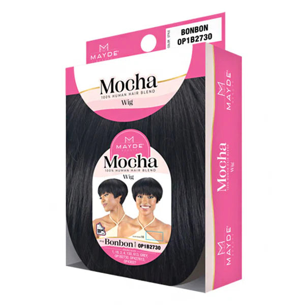 Mayde Beauty Mocha Series 100% Human Hair Blend Pixie Style Wig
