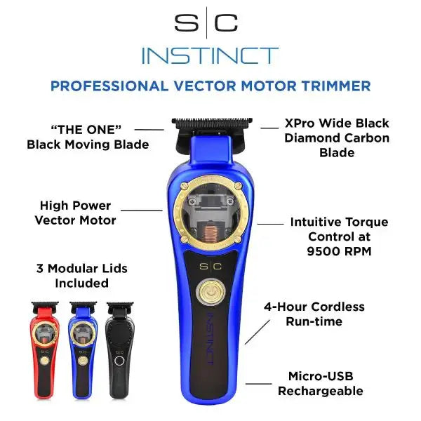 StyleCraft Instinct Professional Vector Motor Cordless Trimmer Set